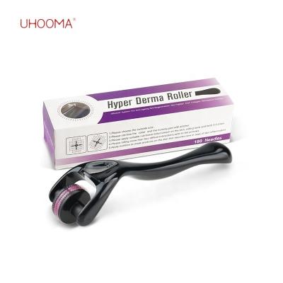 China Anti-puffiness original product 2022 manufacturer best skin roller 180 high quality cosmetic derma roller for sale