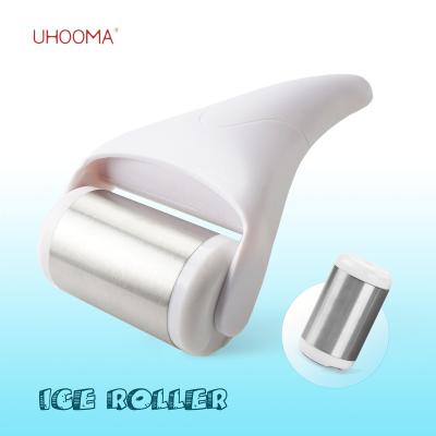 China Anti-Puffiness Professional Skin Gel Therapy Stainless Steel Ice Cooling Detachable Derma Roller for sale