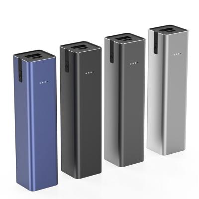 China 2021 promotion fast gift bank, custom support charge square 5000mah tube power cheap LOGO for sale