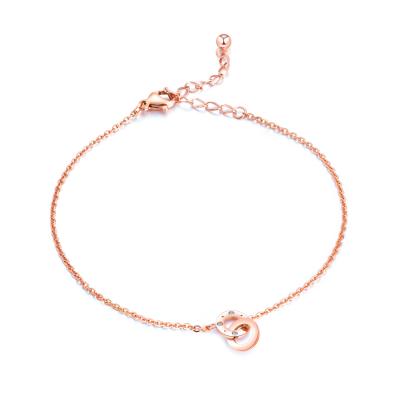 China CLASSIC simple and beautiful design, stainless steel gold plated anklet chain for sale