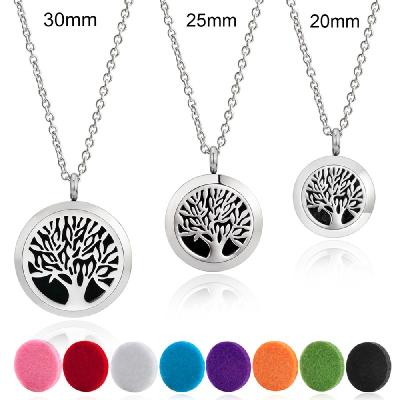 China You can wear and enjoy your essential oil anywhere 316L Stainless Steel Diffuser Pendant 20mm 25mm 30mm Essential Oil Aromatherapy Pendant for sale