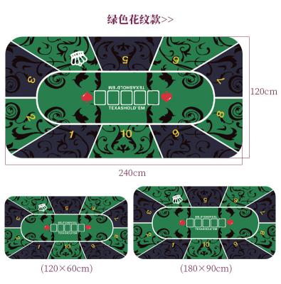 China Professional Manufacturer Stocked Wholesale Texas Card Table Poker Board Game Mat Waterproof Rubber Custom for sale