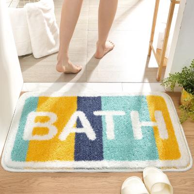 China New Design 40*60cm Living Room Modern Non Slip Water Absorption Door Mats For Home for sale