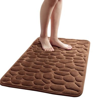 China Washable Bathroom Covers Non Slip Large Cover Runner For Kitchen Floors Bath Mat Soft Absorbent Memory Foam for sale