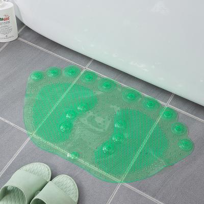 China PVC modern bathroom non-slip mat, large foot transparent bath mat, bathtub mat for sale