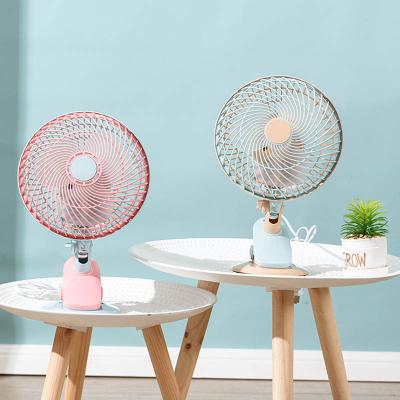 China Hot Small Home Appliance Rechargeable Fans Adjust About 60 Degree Portable Charger Clip Electric Fan On Desktop Mini Fan for sale