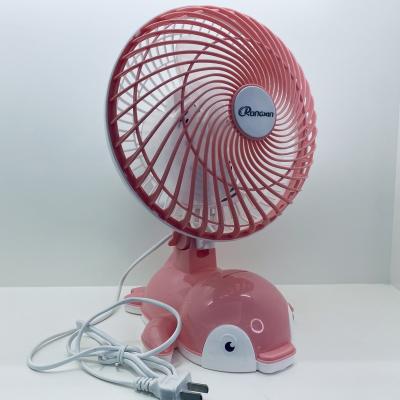 China 20V Storage 20V Little Duck Small Base Fan Cute Rechargeable Student Desktop Cartoon Table Fan for sale