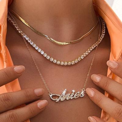 China FASHIONABLE Fashion Multilayer Diamond Necklace Temperament Twelve Constellation Wild Necklace for sale