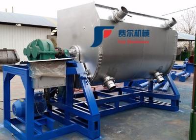 China Wall Coating Horizontal Lacquer Mixer Ribbon Agitators With Discharging Part for sale