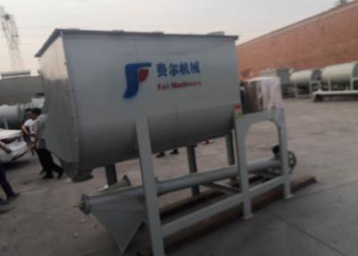 China Horizontal Ribbon Blender Mixer / Dry Poultry Feed Mixer Machine For Home for sale