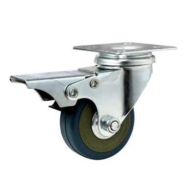 China Design Mute Cheap Price Rubber Swivel Trolley Casters 2-5 Inch Swivel Caster Wheels For Suitcase for sale