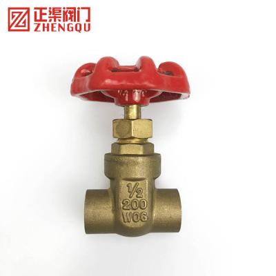 China Full General 1/2 Cooper Gate Valve 200WOG Gate Valve And Inlet Valve for sale