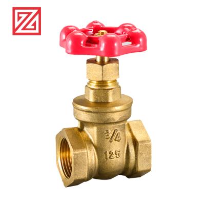 China ZHEGNQU General Cast OEM Services 2Inch Brass Copper Gate Valve Full Flow for sale