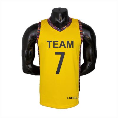 China High Quality Breathable Wholesale Club Plus Size Mens Basketball Jersey 7# Shirt for sale