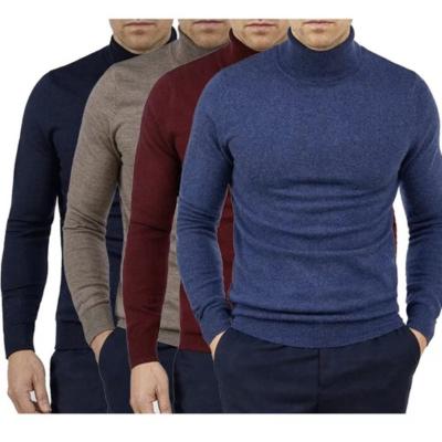 China Popular High Breathable Winter Solid Color Neck Pullover Sweater for sale