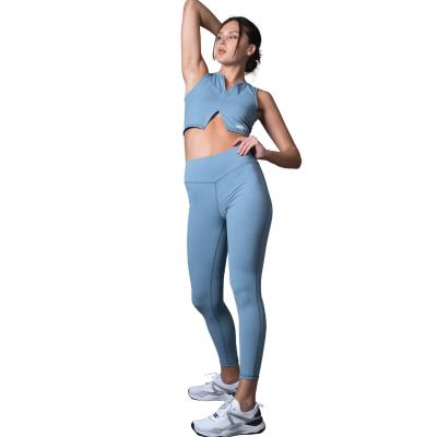 China Breathable Super Stretch Yoga Set-Cross Fitness Gym Yoga Workout Back Set-Sportswear Kit Top and Gaiter for sale