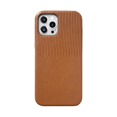 China Hot Selling Anti-fall Solid Color New Simple Leather Suitable For iPhone12 Mobile Phone Case for sale