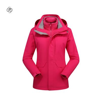 China Breathable High Quality Pure Color Fashion Wind Resistance Anti-Static Outdoor Climbing Coats For Women for sale