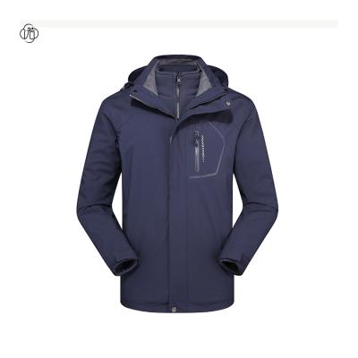 China China Factory Customization Men's Breathable Jackets Winter Water Resistance Coating Detachable Track Jacket for sale