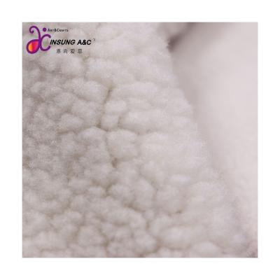 China Factory Direct Supply Tear-Resistant Single Faux Sherpa And Fleece Fabric For Home Textile for sale