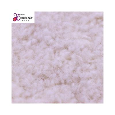 China Soft Knitted 100% Polyester Sherpa Fabric Fleece Anti-Static For Winter for sale