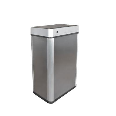 China Viable Smart Portable Electronic Collapsible Automatic Sensor Waste Bin Household Metal Kitchen Induction Indoor Trash Can Garbage Bin for sale