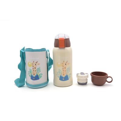 China Cute Stainless Steel PORTABLE Hot Water Bottle Sale GC Straw Thermo Tumbler Mugs for sale