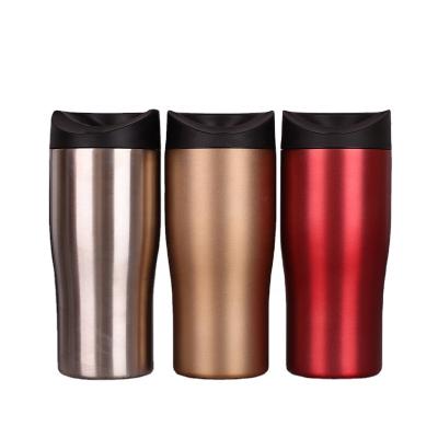 China Durable Lnsulated Plastic Hard Auto Theme Cups Double Wall Thermos Cups Vacuum Water Bottle for sale