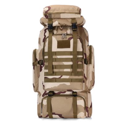 China camping & 2021 new arrival 75L trekking sports waterproof bag men big hiking hiking backpack militaray bag rucksack for camping for sale