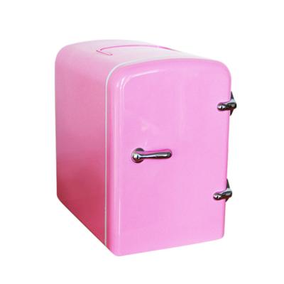 China THERMOELECTRIC Mini Cosmetics Refrigerator Cooling Heating Portable Freezer with Outdoor Makeup USB Power White Pink White Automatic Storage for sale