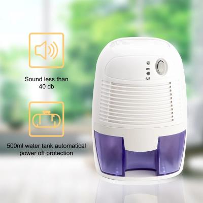 China Quiet Peltier Semiconductor Module 500ml Bedroom Dehumidifier USB Dehumidifier for sale