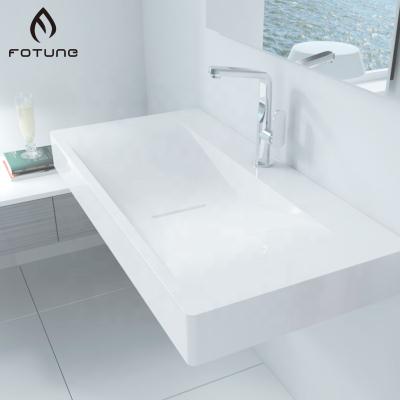 China Modern Top Acrylic Solid Bathroom Wash Sink Surface Basin for sale