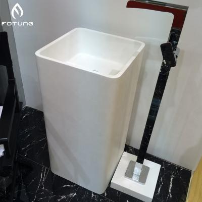 China Solid Outdoor Bathroom Sink Designer Bathrooms Freestanding Wash Basin Sink for sale