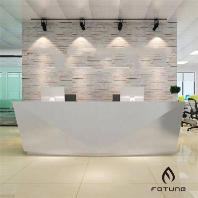 China office/hotel/hospital/shopping mall/government hotel/etc. i shaped the small modern curved reception for sale