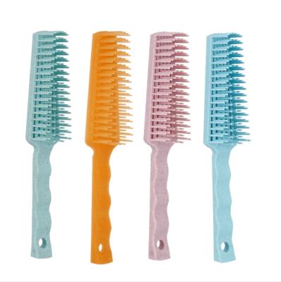 China Manufacturer OEM Salon Compact Hairstyle Curling Styling Wheat Round Custom Straw Hair Brush Roller Hairbrush For Girls Curly Hair for sale