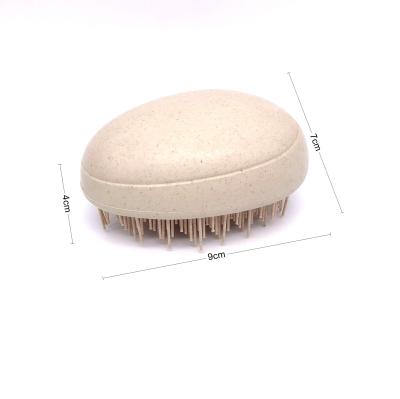 China Compact Natural Eco-Friendly Wheat Straw Material Hair Brush for sale