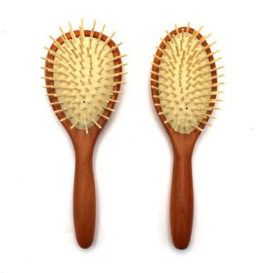 China OEM/ODM compact wooden hairbrush/fashion bristle bamboo hairbrush for sale