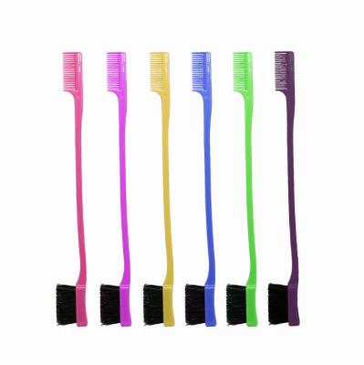 China Lip Liner Double Sided Hair Edge Drive Broom Comb Eyebrow Brushes for sale