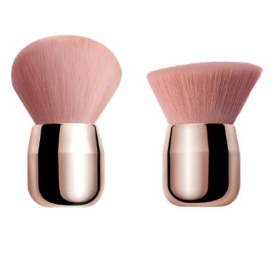 China Angular Blush Synthetic Kabuki Makeup Pad Brush Retractable Face Brush for sale