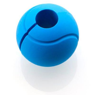 China Soft Dumbbell Hand Grip Ball Silicone Globe Grip Training Gym Barbell Bar Ball Grip for sale