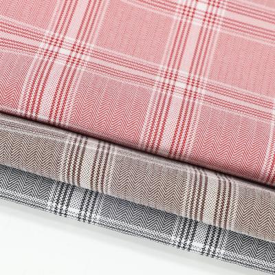 China Great Viable Sale Customized Garment Italian Classic Yarn Dyed Poly Check Spandex Fabric Stretch for sale