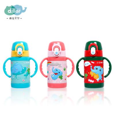 China Sustainable Cute Mini Kids Insulated Thermal Water Bottle Stainless Steel Vacuum Flask for sale