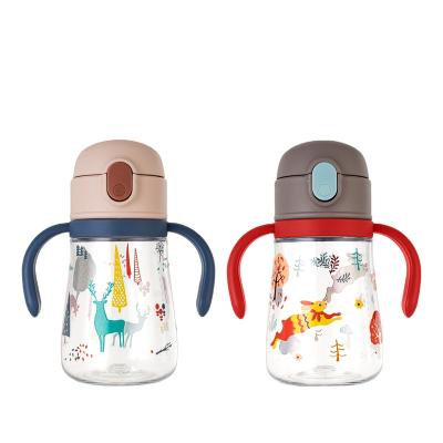 China Custom Viable Kids Water Bottle Kids Plastic Tritan Bottle Water Bottle For Kids With Straw for sale