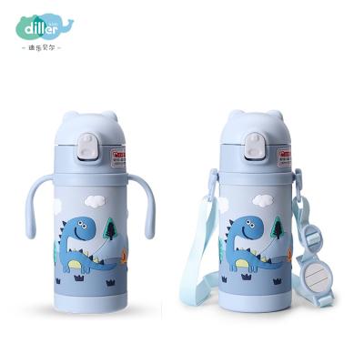 China Sustainable Stainless Steel Vacuum Insulated Kids Straw Thermal Water Bottles For Kids Children for sale