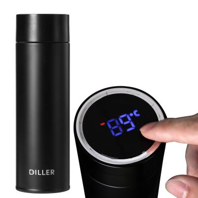 China Viable Led Vacuum Flask Waterproof Thermos Sensor Bottle Thermal Bottle With Led Touch Screen for sale