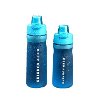 China Custimosed Viable Sports Tritan Plastic Water Bottle Logo Bike Drinking Water Bottle for sale