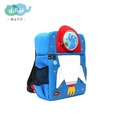 China Wholesale Custom Waterproof Cute Cartoon Kids Raincoats Kids Backpack School Bags for sale