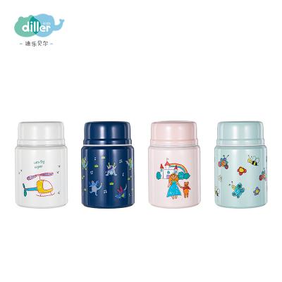 China Stainless Steel Food Container Viable Food Bowl Container Stainless Steel Baby Kids Flask Thermal Food Jar For Hot Food for sale