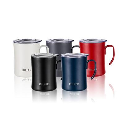 China Stocked 12oz 12oz 14oz 350ml 400ml Insulated Coffee Travel Stainless Steel Mugs for sale