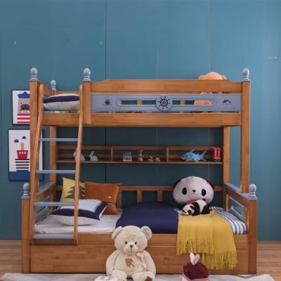 China Expandable Solid Wooden Bunk Bed Kids Bedroom Furniture Set For Kids for sale